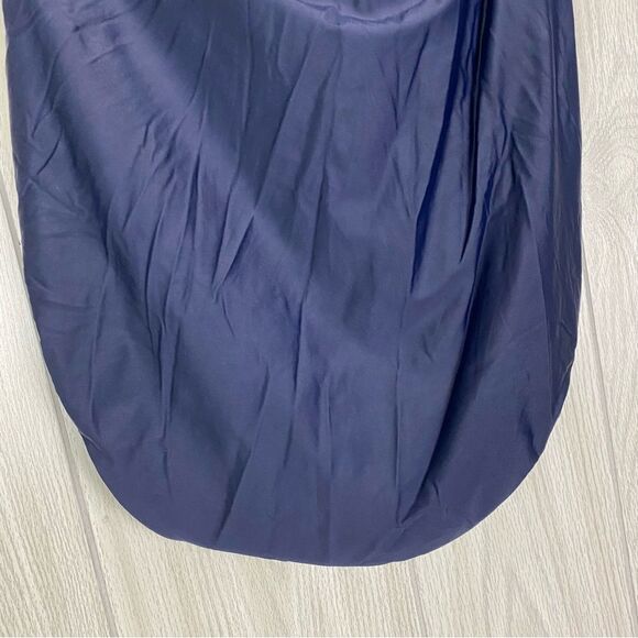 J.Crew | Navy Blue Ruched One Shoulder One Piece Swimsuit Size 22 - Picture 8 of 13